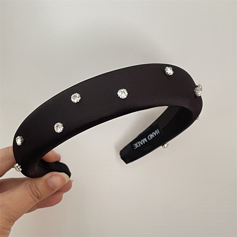 TEMU Nouveau bandeau éponge haut crâne, bandeau pour cheveux haut pour , pince à cheveux haut de gamme