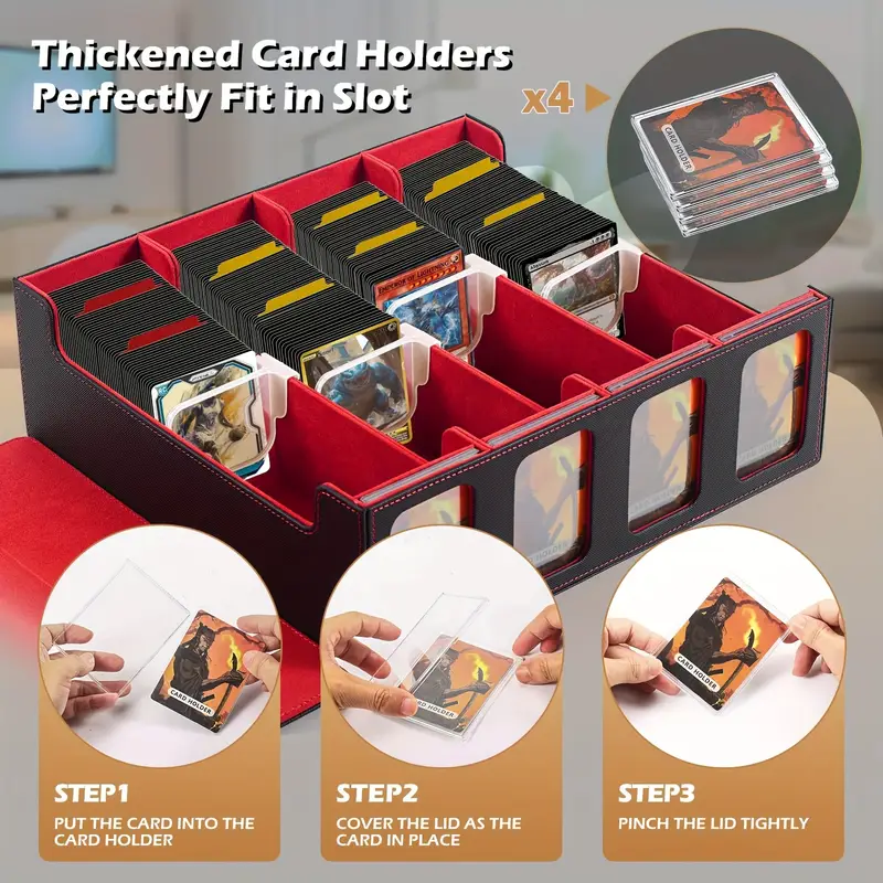 ultra capacity 4 row trading mtg card storage box display - Temu Mauritius ultra capacity 4 row trading mtg card storage box display - Temu Mauritius