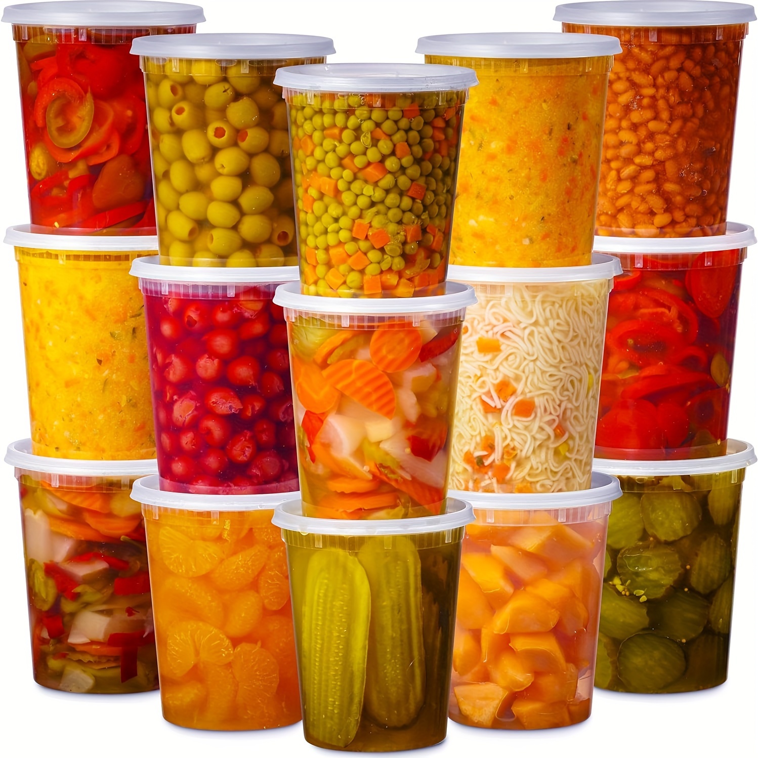 

Containers With Airtight , Food Storage Container, Disposable Plastic To Go Containers, Bento Box, Stackable, Leak-proof, Bpa-free, Microwave Safe, Dishwasher Safe, Kitchen Organizers And Storage