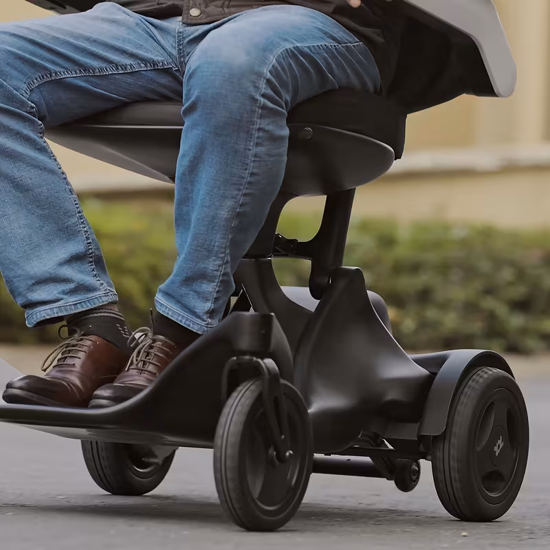 fiber smart electric wheelchair & scooter, 4-wheel travel scooter with 20ah lithium battery, , setup, lightweight foldable for in car trunk Product details 3