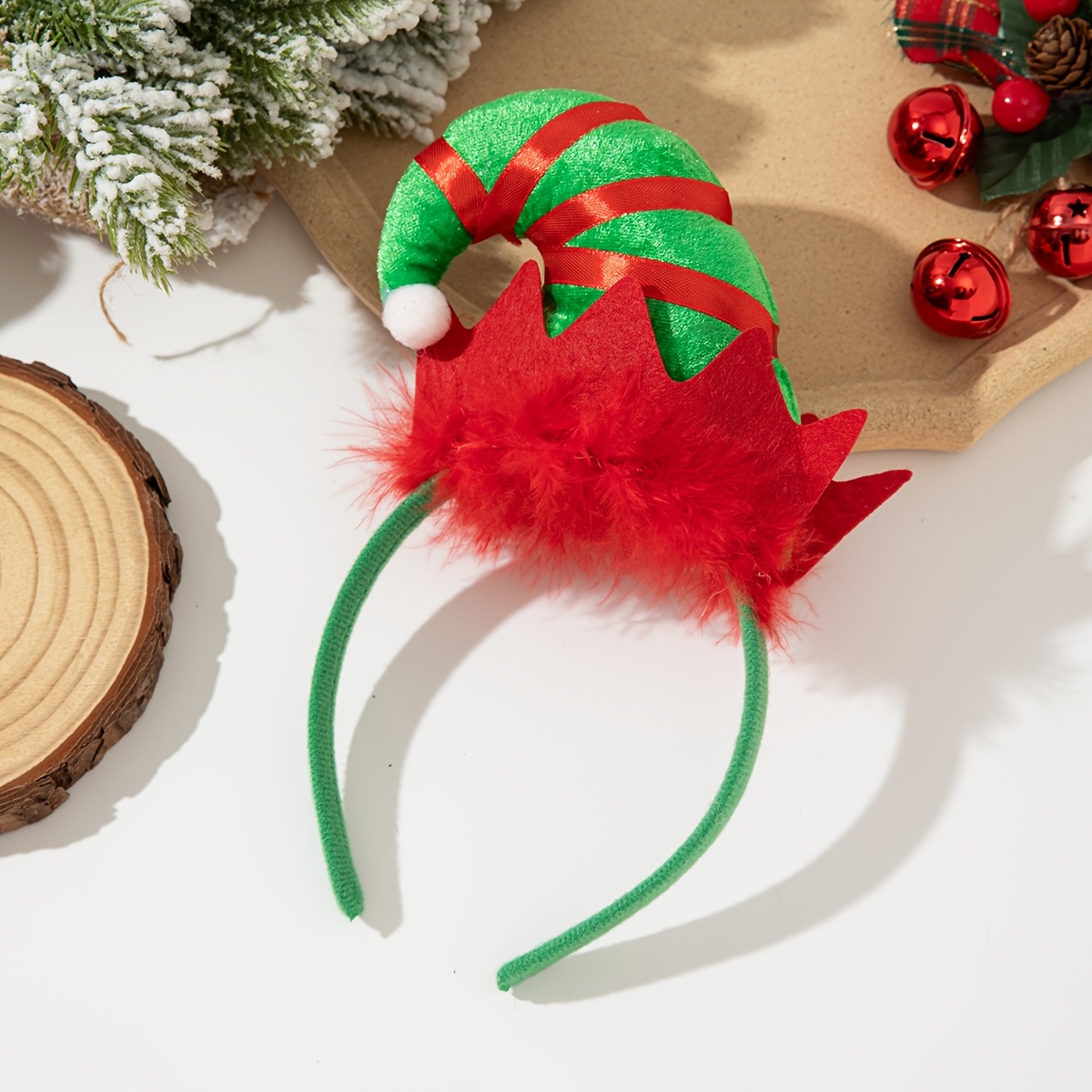 

Christmas Elf Hat Headband - Up Hairband, , Accessory