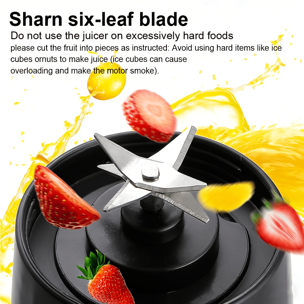 Rechargeable Portable Blender Cup, 12.85 Oz Electric USB Juicer... product image 7