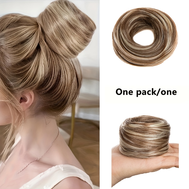 Women' Bun Hairpiece, Synthetic Straight Hair Bun For All People, Natural Look Hair Extension For Women