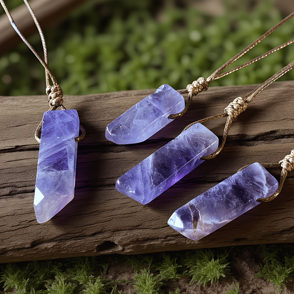 Handmade Natural Irregular Stone Pendant Necklace for Women