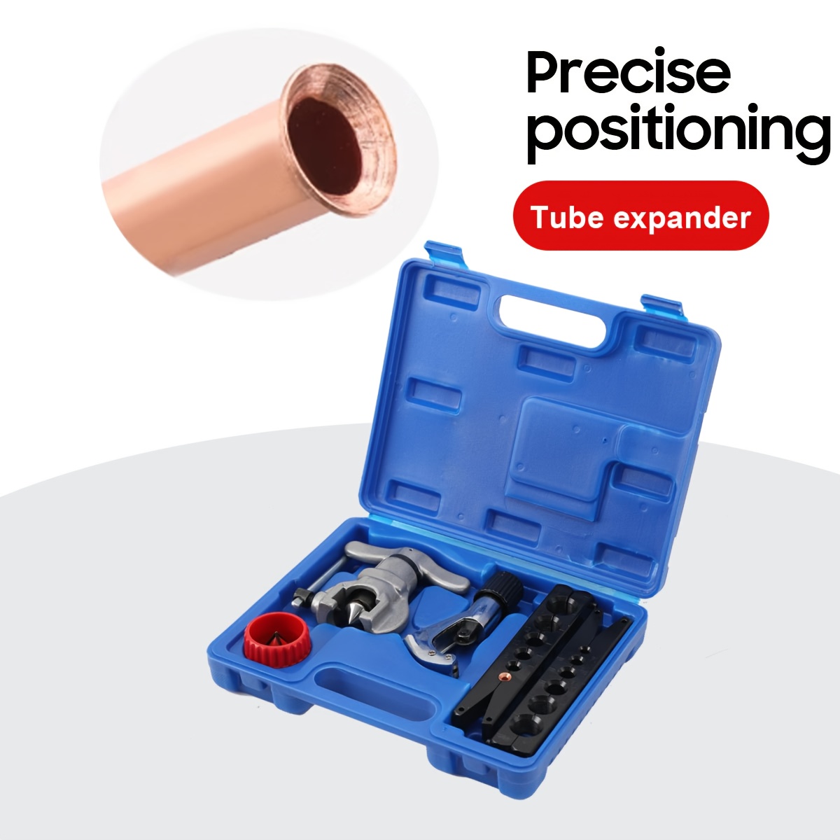 Flaring Tools For 1/4in - 3/4in Hvac Single Flare 45 Degree Cone Type Flaring Kit Copper Flaring Tool Hvac Flaring Tool Kit For Copper Pipe Tube