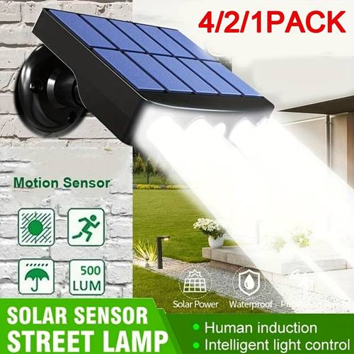 1 2 4 pack commercial solar wall lights outdoor 44 auto on off dusk to dawn for courtyard porch deck garden acrylic cover 120 solar lights outdoor