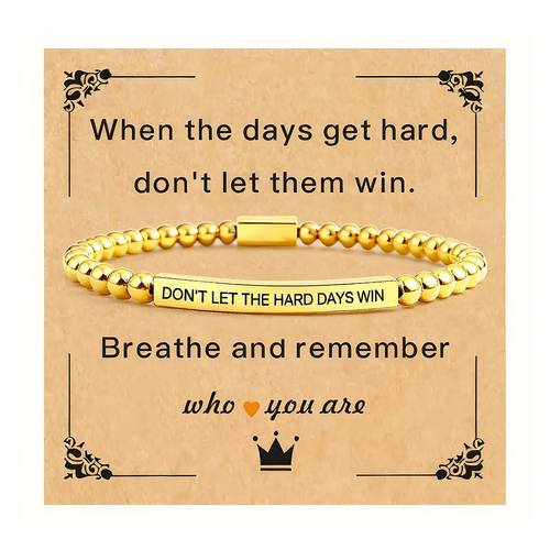 dont let days win bracelet for teenager bead christian bible verse inspirational bracelet for teenager adjustable stretch beaded inspirational jewelry motivational gifts for teenager for teenager