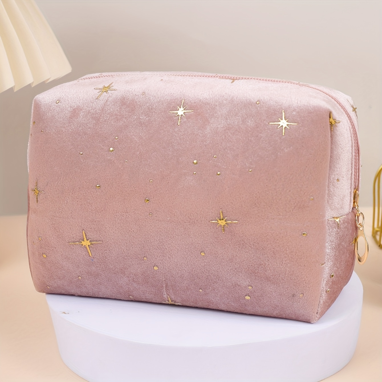 TEMU Octagonal Toiletry Makeup Bag Fashionable Handheld Large Capacity Washbag