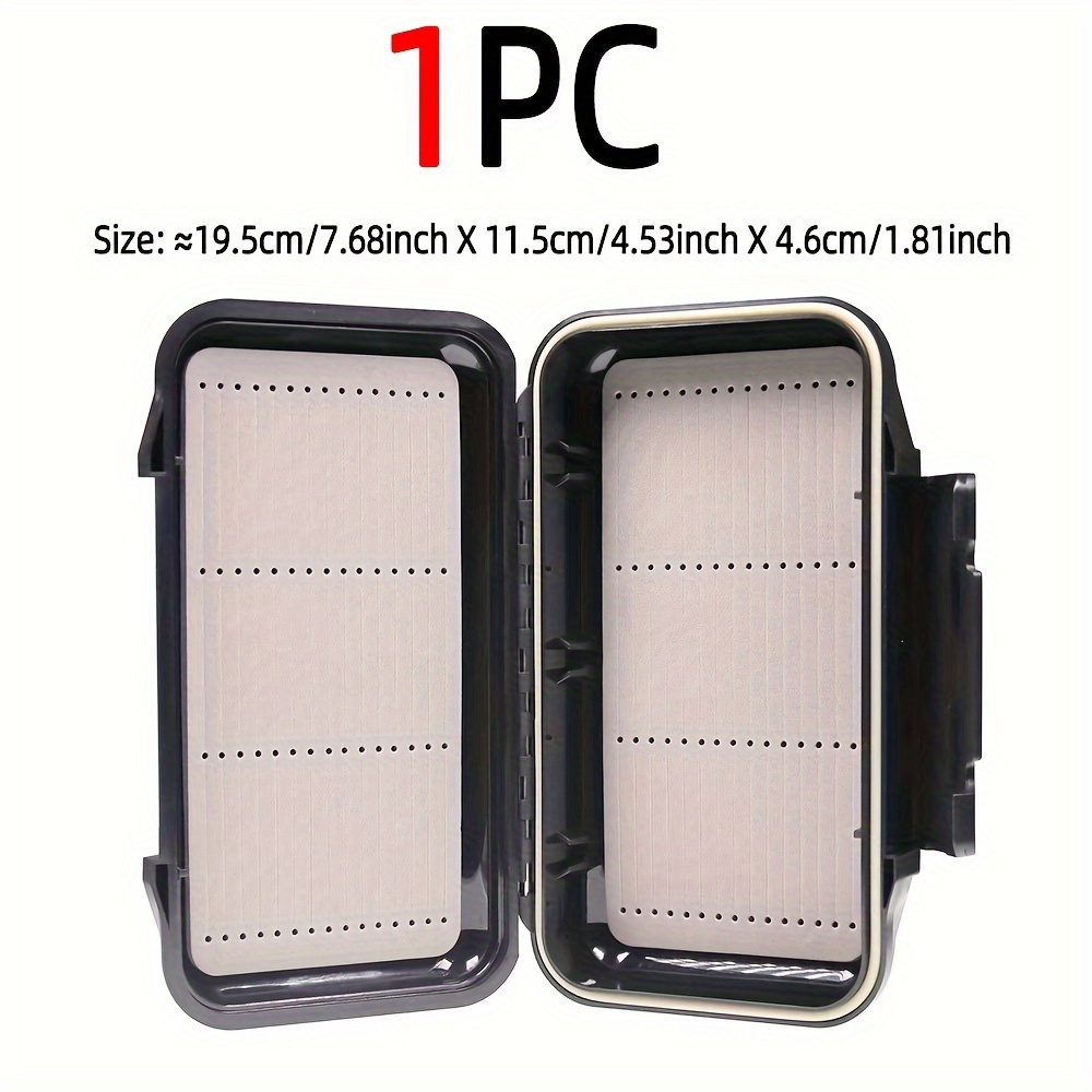 1pc 7.68inch X 4.53inch Big Streamer Fly Box Durable Big Nymph Streamer Storage Box Fishing Lures Storage Box