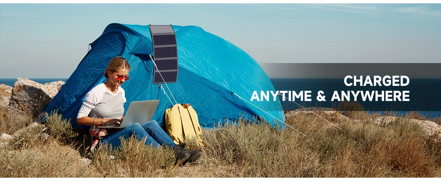 portable solar panel 100w 17 5v with mc 4 to dc5521 xt60 anderson cable 100w foldable solar panels kit with adjustable waterproof ip65 for camping outdoor power station details 2