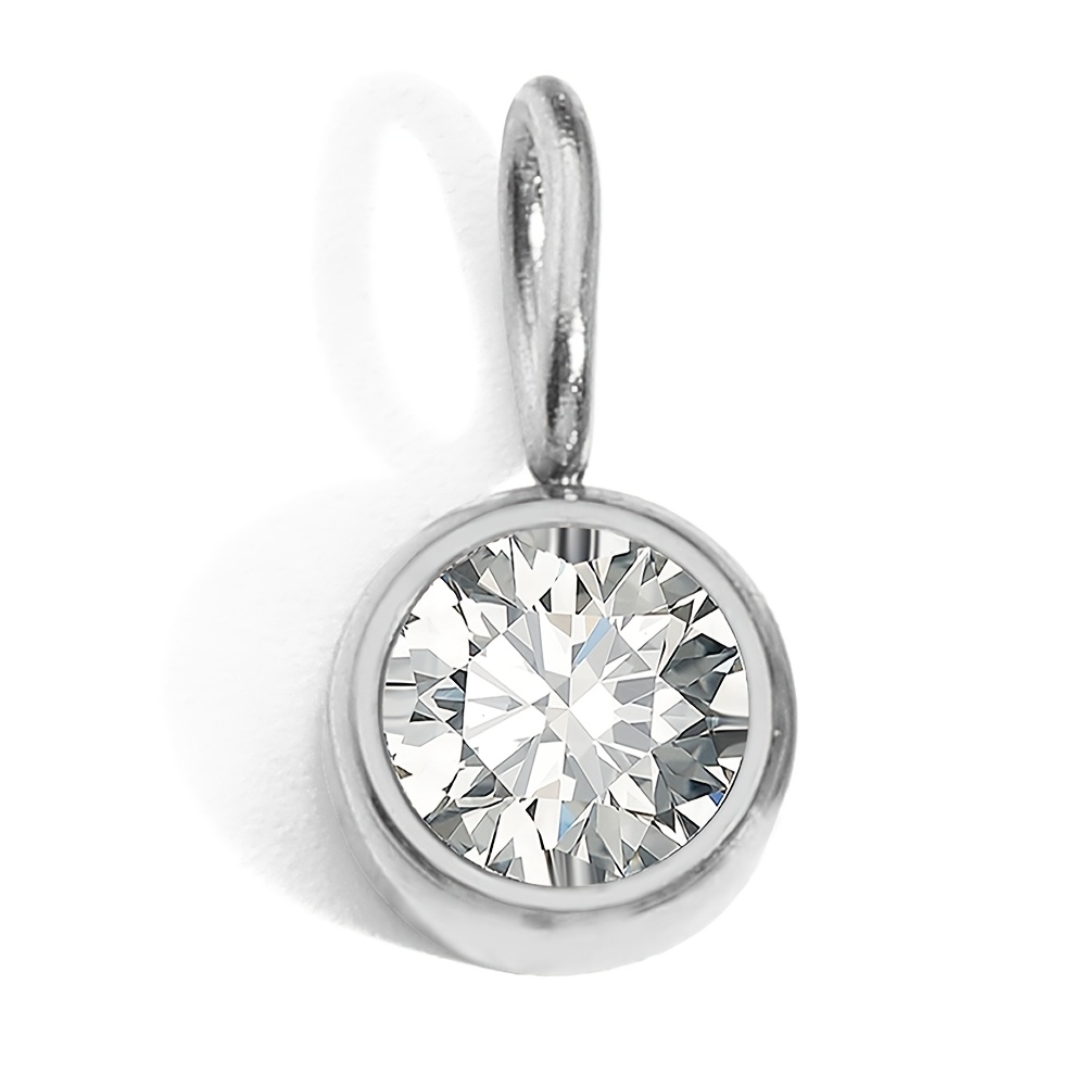 1pc, Western December Birthstone Fashion Pendant Stainless Steel Jewelry Accessory Necklace Chain Rhinestones Birthday Pendant