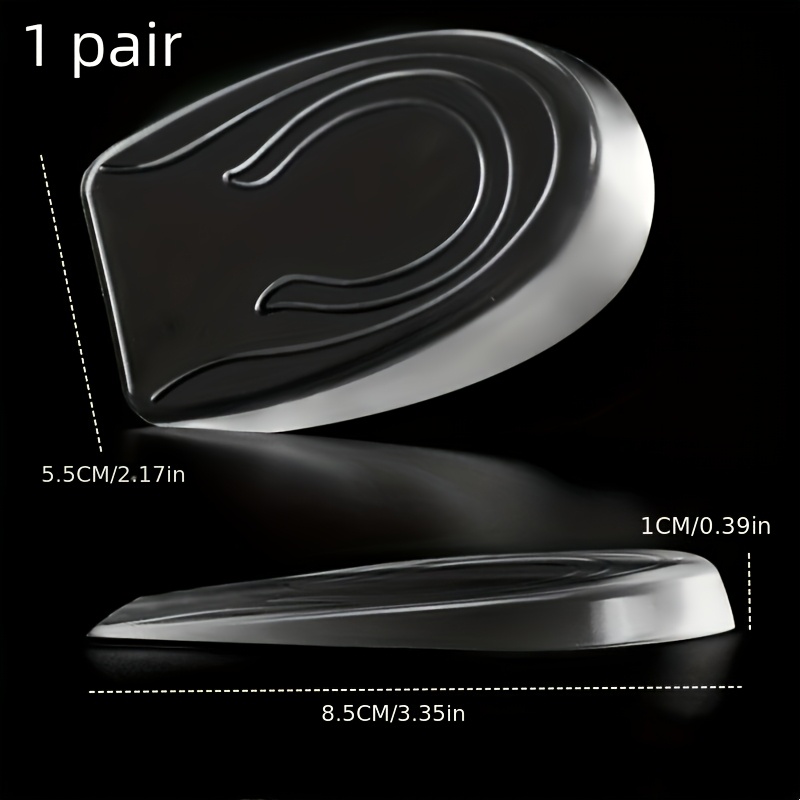 TEMU Semelles Invisibles Rehaussantes pour Hommes et Femmes - TPE Transparent, Idéales pour Chaussures de Sport, Baskets et Chaussures Largeur Homme