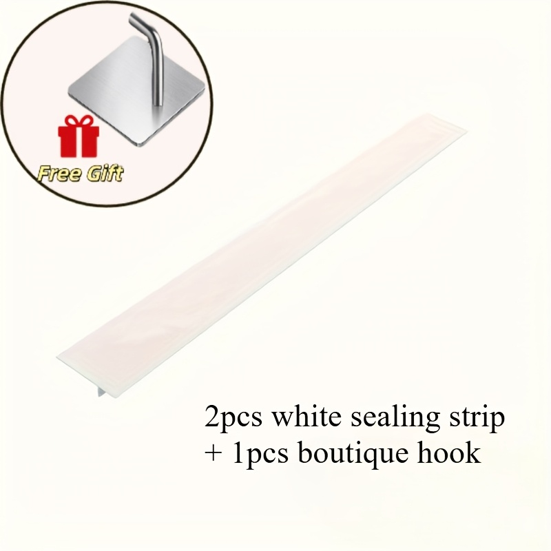 TEMU Heavy-duty Plastic Sealing Strips, 3pcs Set - Includes 2 Heavy-duty Plastic Sealing Strips + 1 - High-temperature Resistant, Waterproof, And