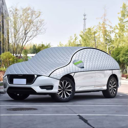 immagine dell'articolo copertura per parabrezza per per suv, camion e - per impieghi gravosi, design per applicazione/rimozione rapida, protezione invernale e dal sole estivo