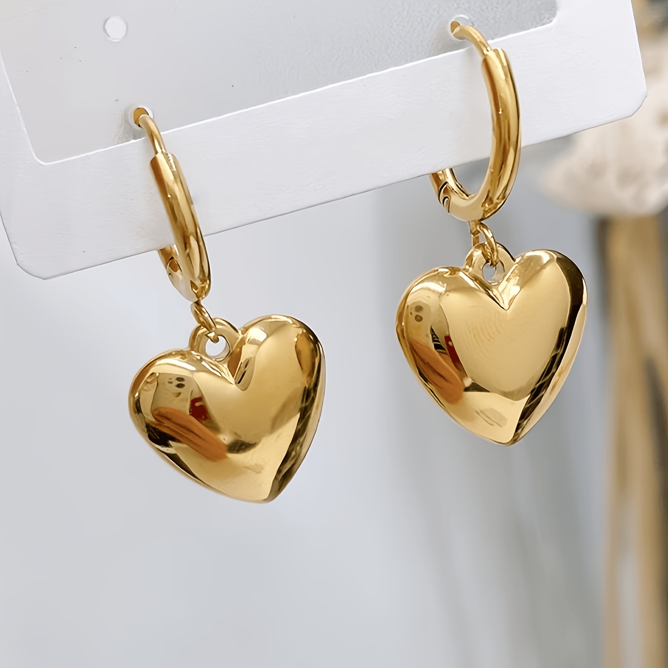 TEMU Un par de aretes de tachuelas de , elegantes y resistentes a la decoloración, adecuados para uso diario de mujer