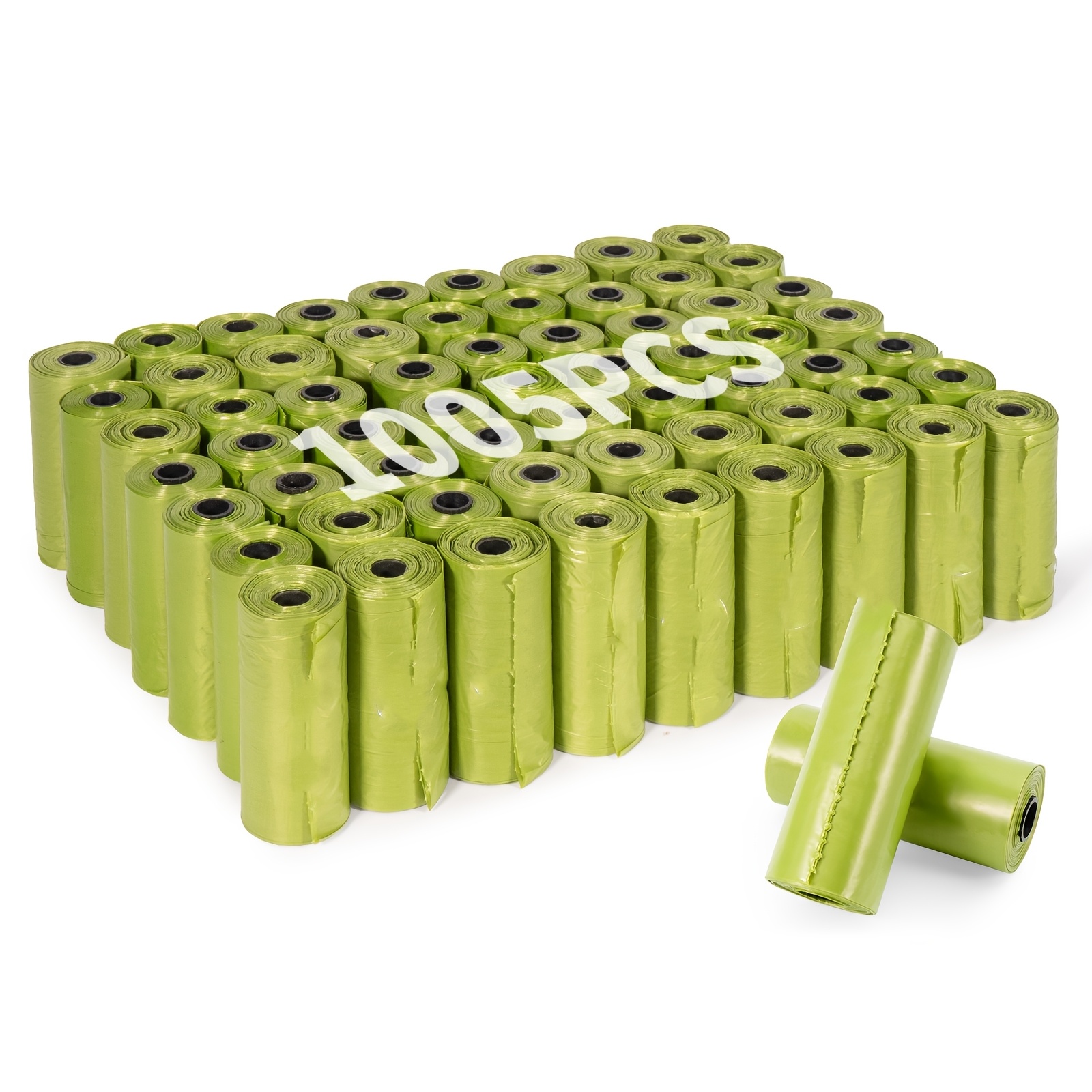 Image of 1005pcs/67 Rolls Leak-proof Dog Poop Bags, With A Free Dispenser With Leash Clip, Thickened Footprint , Suitable For Walking Dogs Outdoors, A Great For Pet Families