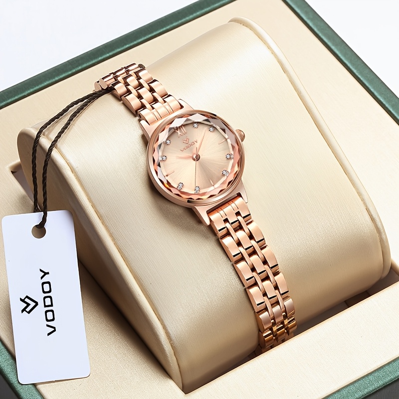 TEMU Montre mécanique intemporel et au design , précise, durable et un cadeau élégant pour femme, particulièrement adaptée pour des Mères, la