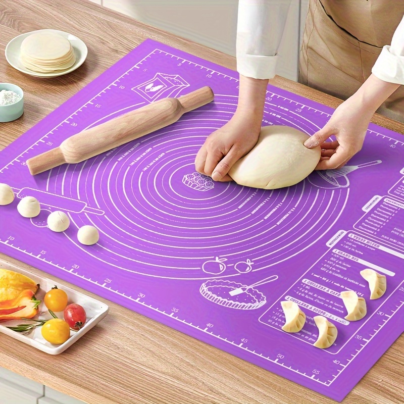 

Eva Baking Mat , Dough Rolling, And Baking - Pies, Cookies, And More - Tool For Christmas, , Easter, Hanukkah, Thanksgiving - 1 Piece