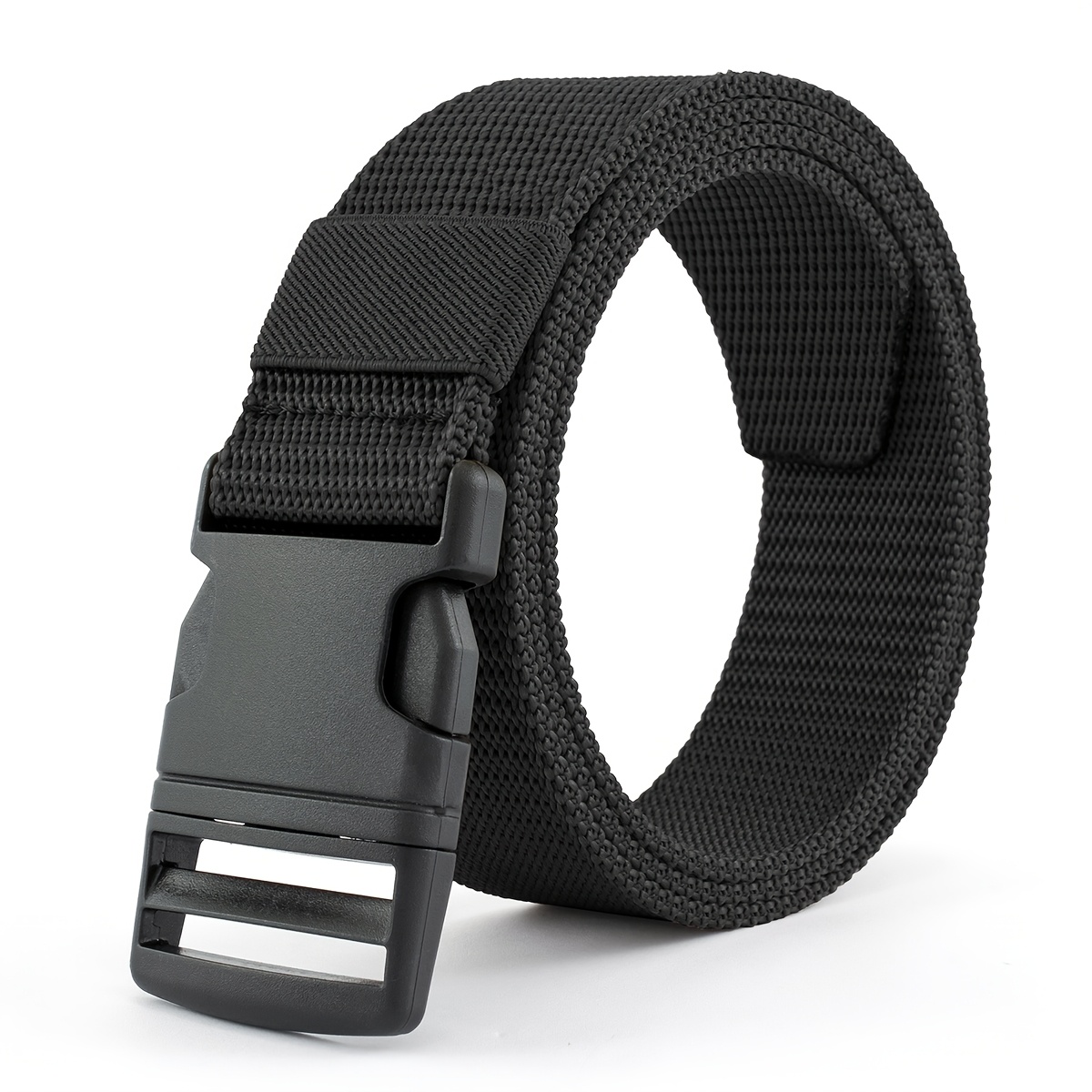 3.8cm Unisex Casual Sports Belt With Plastic Tactical Belt