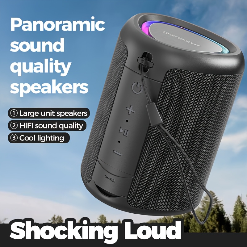 

Portable Speaker, Small Wireless Speaker, 15w ( 20w) Audio, 15 Hours , Tws Automatic Pairing, Portable Speaker - Suitable For Outdoor Sports, Suitable For Gifts