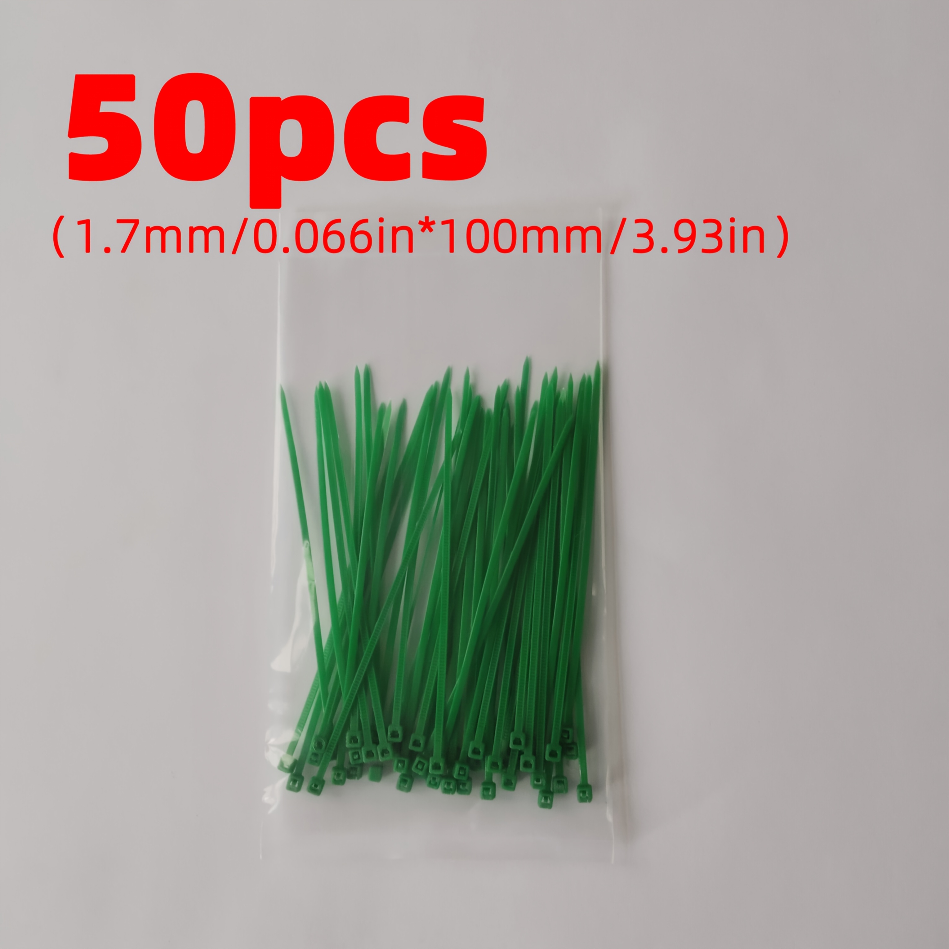 TEMU 50 pezzi stringicavo autobloccanti , in plastica resistenti al calore, elementi di fissaggio riutilizzabili, cinghie di fissaggio per piante,