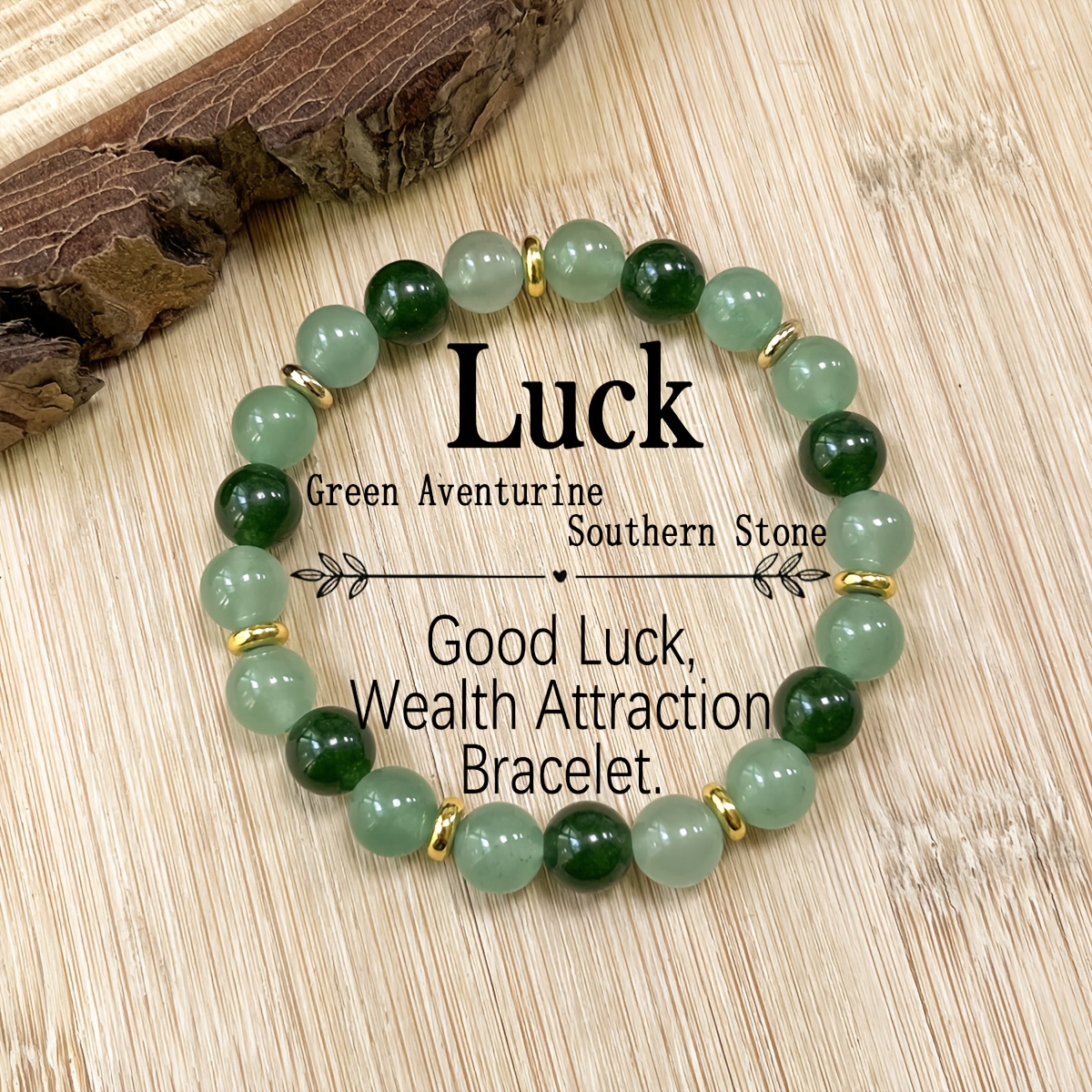 TEMU Charm Bracelet With Aventurine And Southern Stone - Bohemian Style, & , Accessory For Women, Festive Crystal Gift, Thank You Gift|bohemian Style Bracelet|elegant Bracelet Design, Bracelet