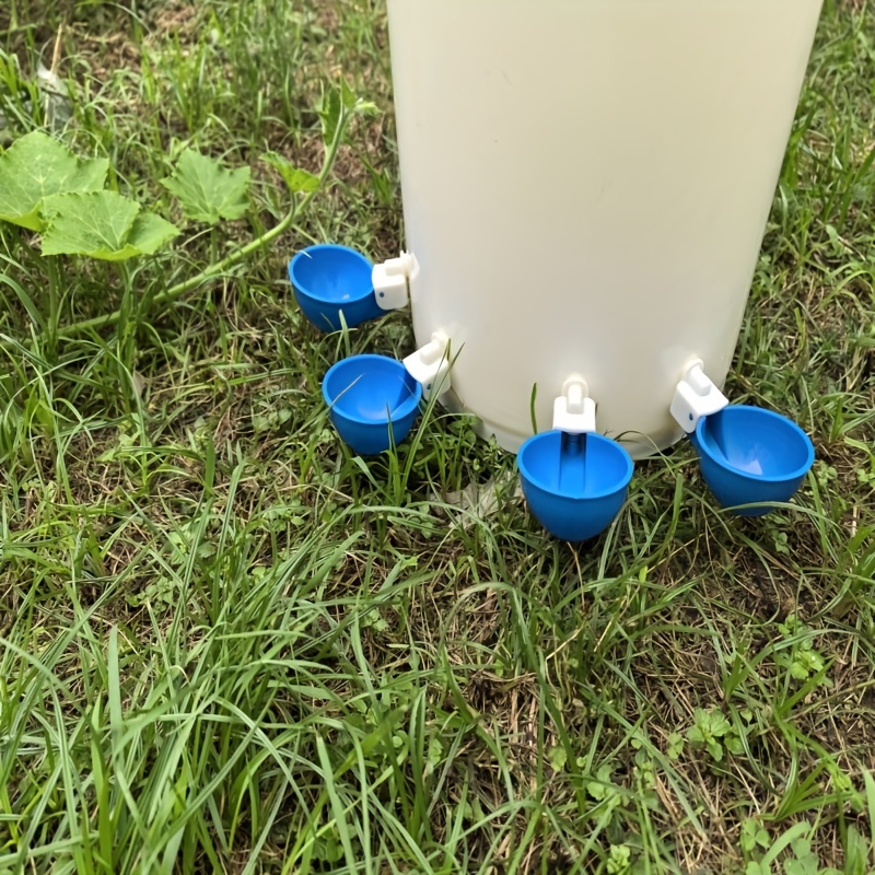Abreuvoir Automatique Pour Poules - 4 Gobelets + 5 Anneaux, DIY, Pour Poules, Canards, Lapins