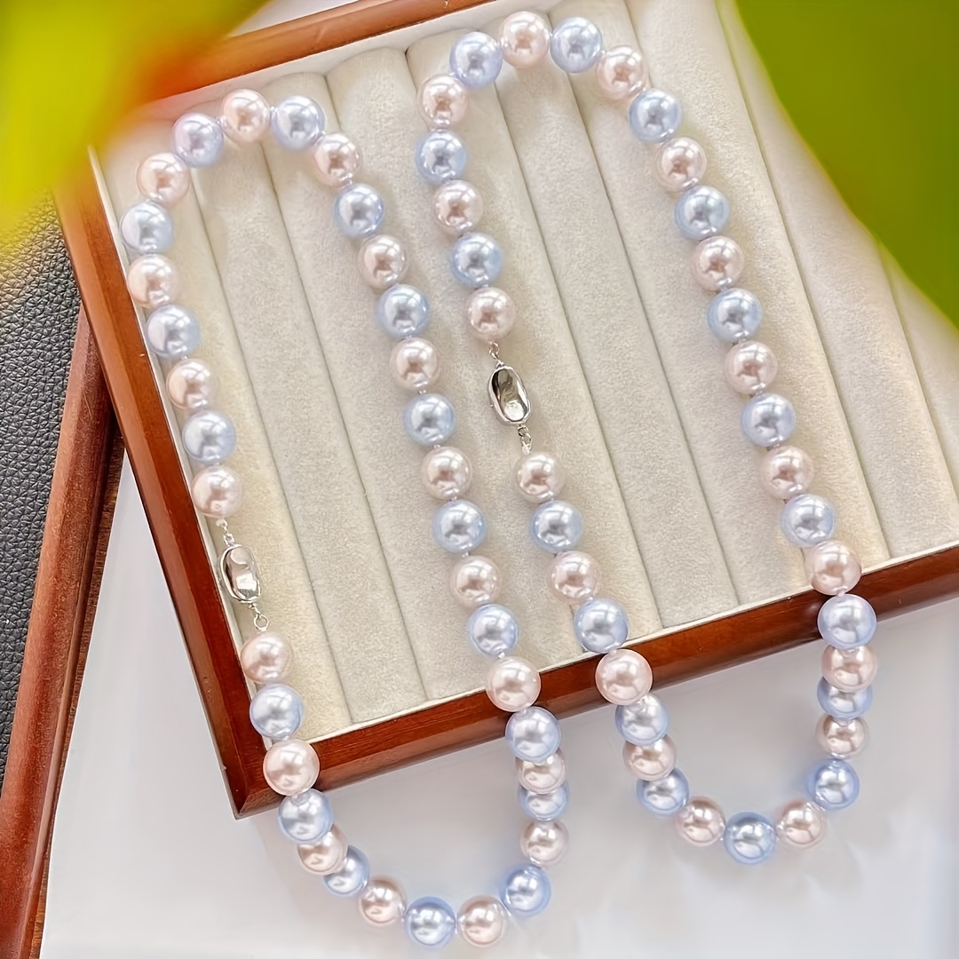 Morandi Double Women'S Pearl Necklace Collarbone Training Necklace