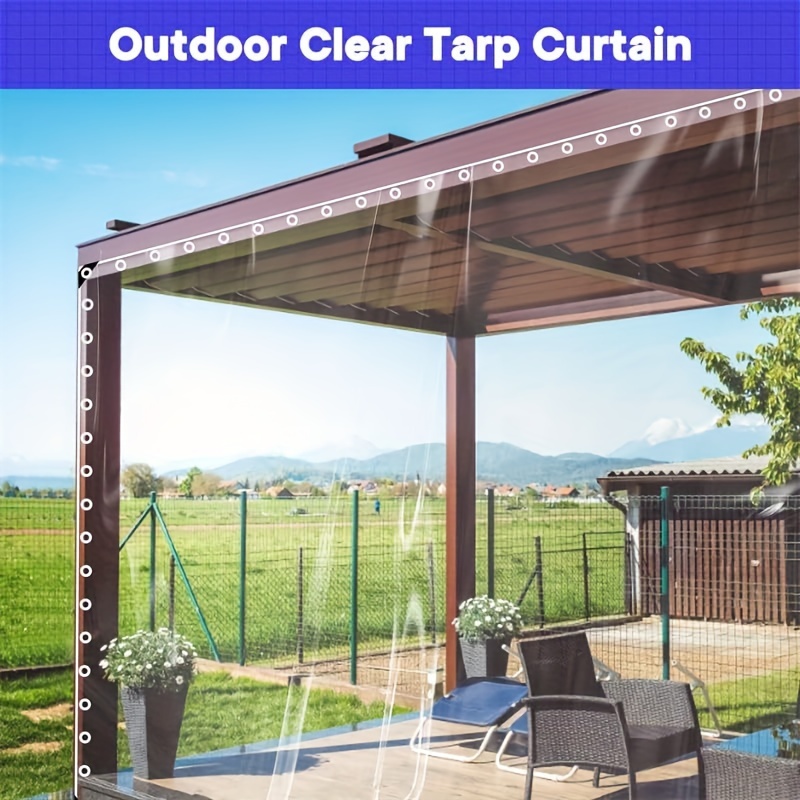 Bâche Transparente Avec œillets, PVC Imperméable épaissie, Bache De