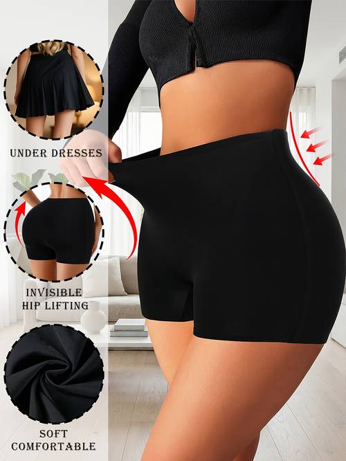 1pc womens high waist seamless safety shorts boxer briefs cycling shorts yoga shorts waist trainer lifting shapewear