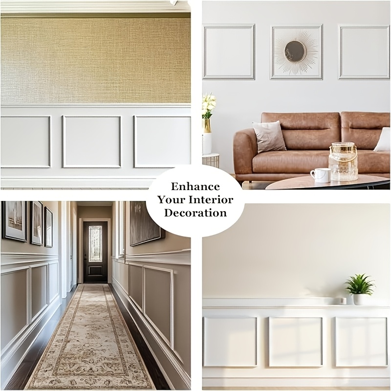 3 Sets of Pre-Cut Wall Panels for Interior Decoration