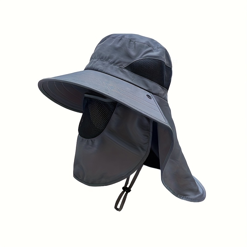 1 Sombrero de Verano con Ala Ancha que Cubre la Cara, Ideal para Actividades al Aire Libre como Ciclismo, Pesca y Senderismo - Imagen 7