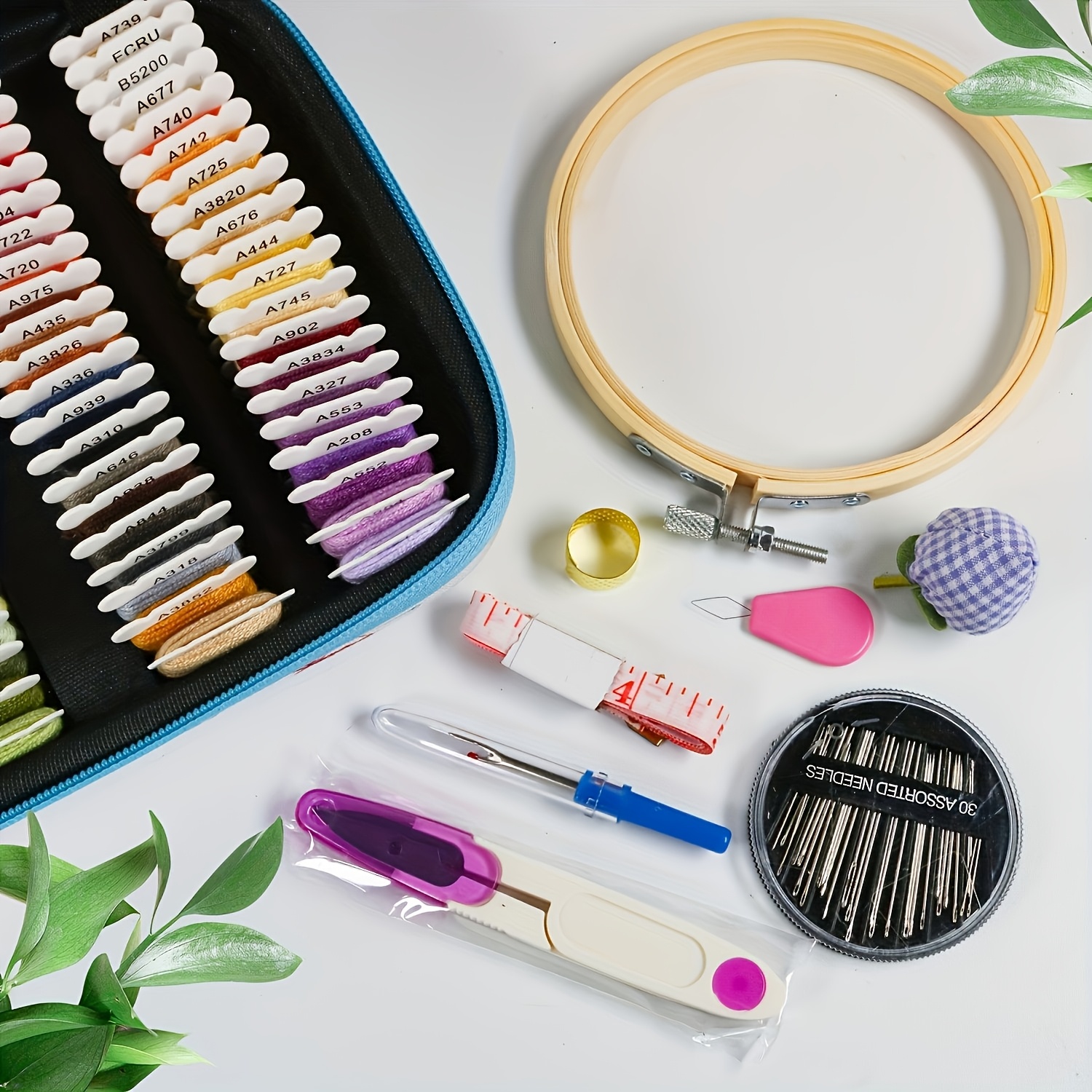 Premium 88pcs Embroidery Board and Thread Set for Beginners
