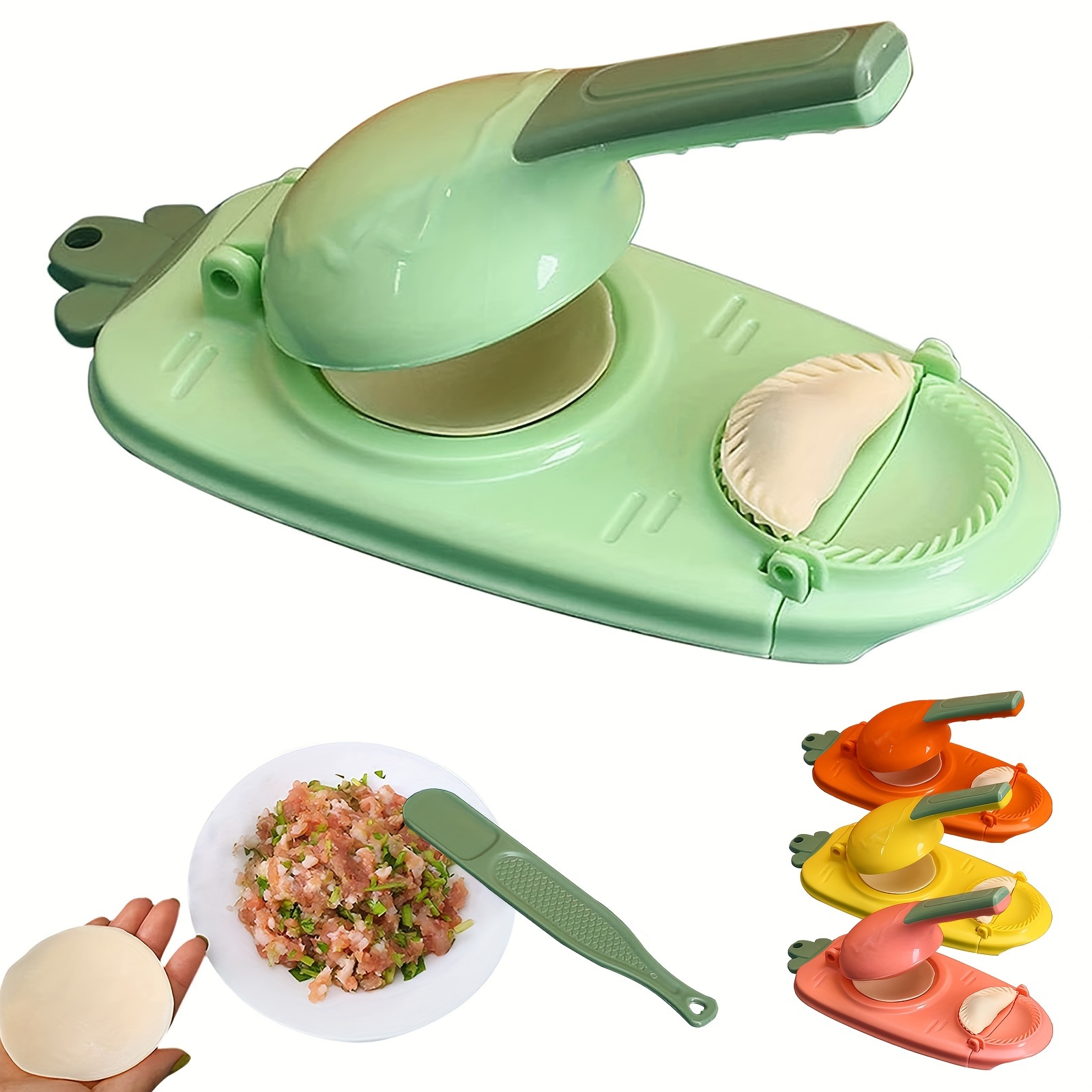 

2 In 1 Dumpling Maker, Kitchen Dumpling Making Tool, Dumpling Skin Artifact Diy Dumpling Maker, Dumpling Maker Machine For Pressing Dumpling Skin Wrapper Mould Dough Press Maker