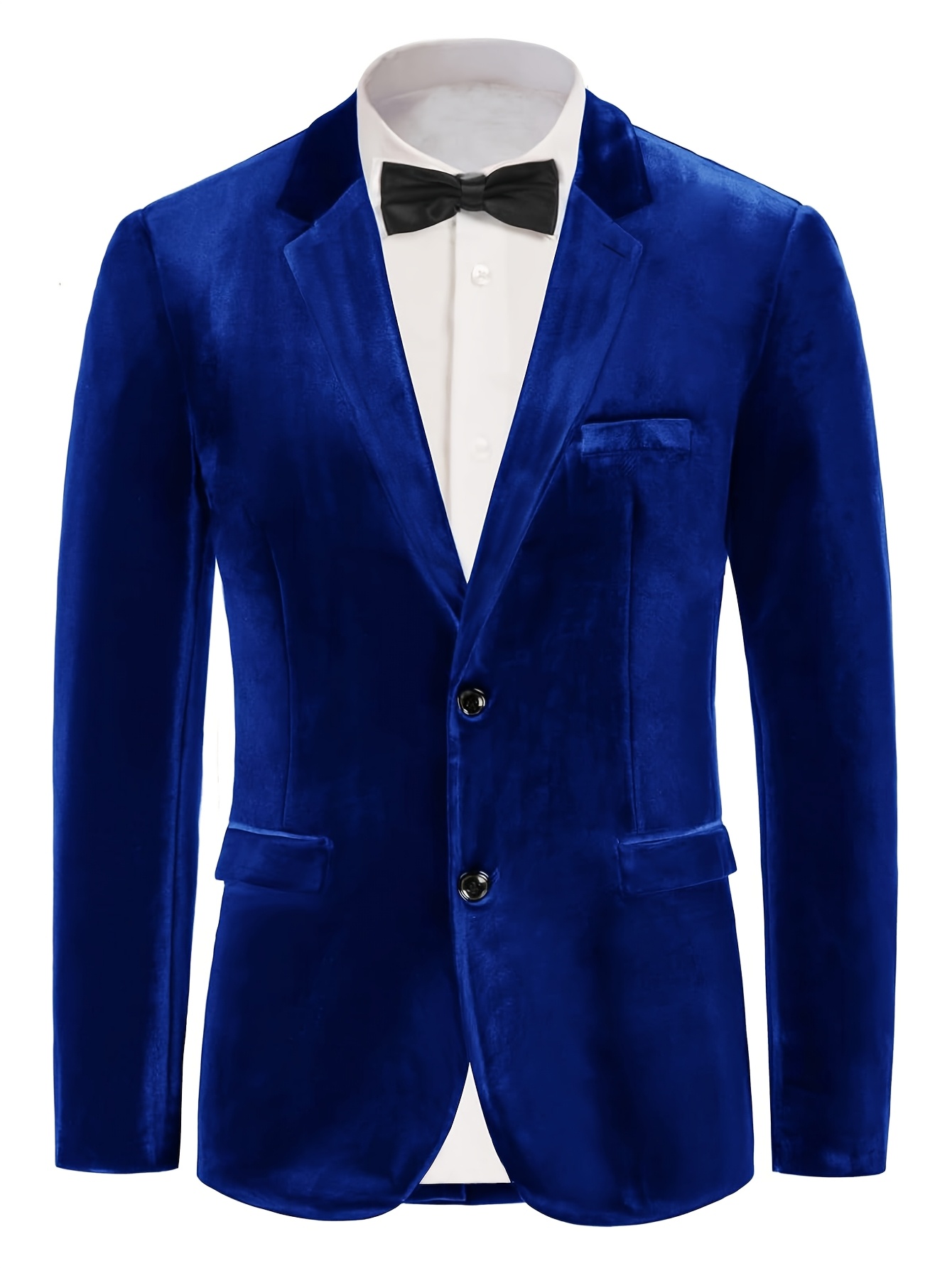 mens casual business velvet suit jacket