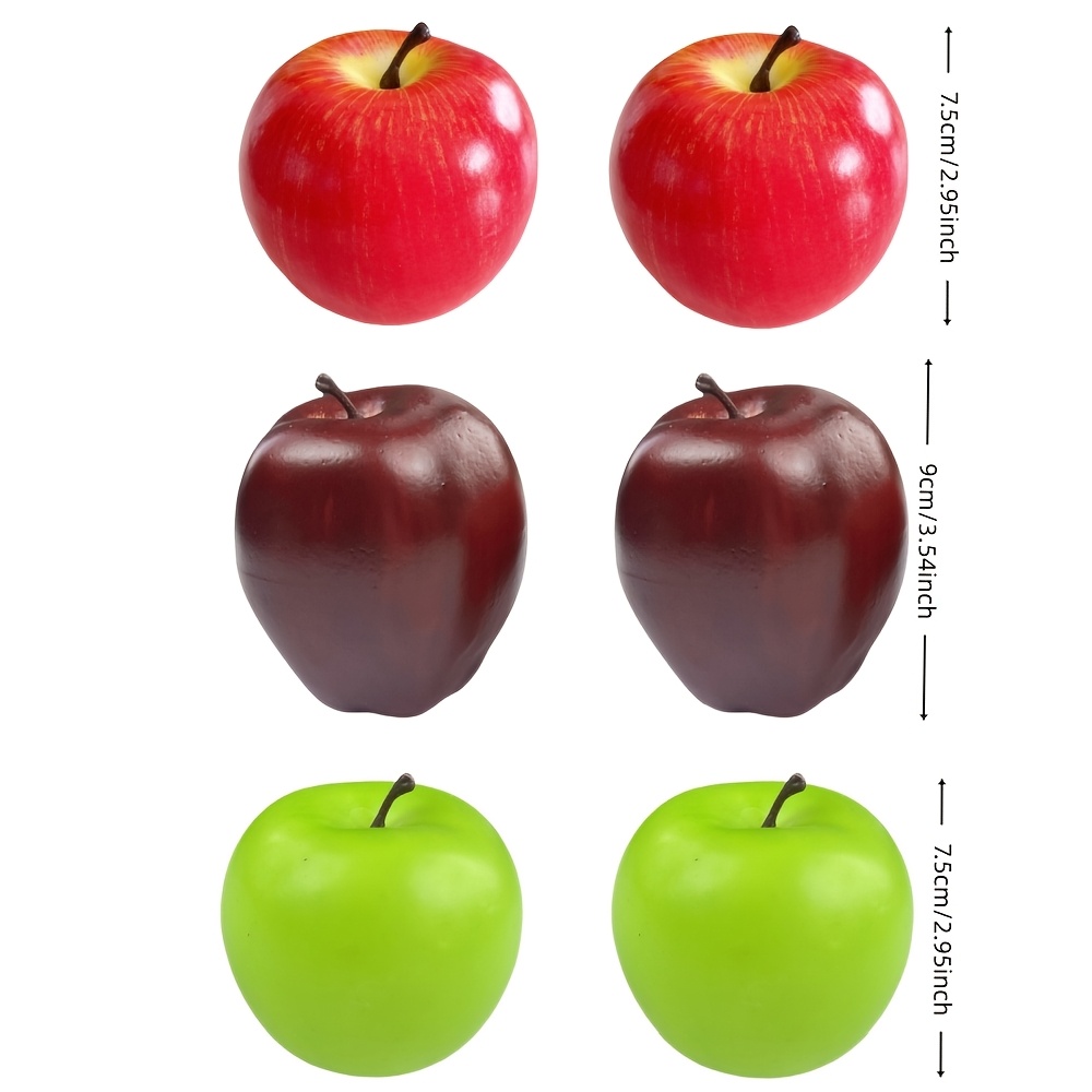 6 teiliges künstliches obst gemüseset zuhause küche