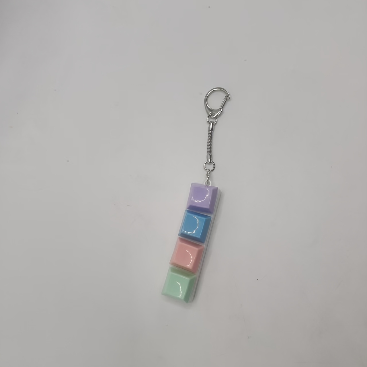 5pcs Random Styles Keyboard Button Toys, Mechanical Button Click Keychain, Office Toys
