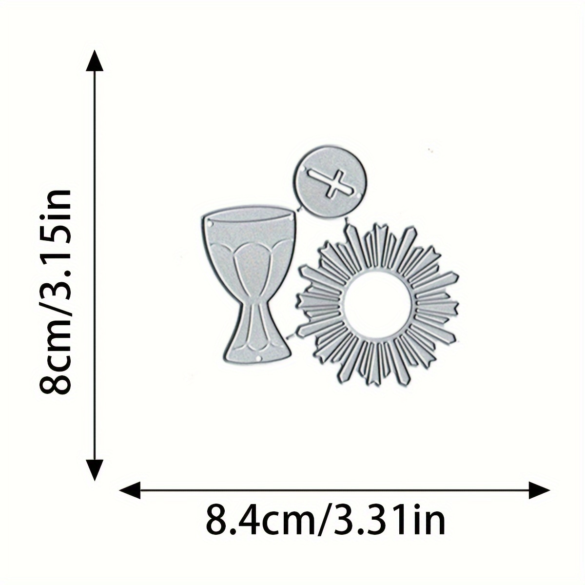 [open] 1pc Religious Cross Faith Peace Holiday Greeting Card Background Decoration Metal Cutting Template Cutting Die Handmade Cutting Die