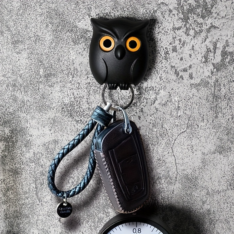 🐘Boo&Bub🐘 Cute Cartoon Wall Hook, Punch-free Key Holder Door Hanging  Household Self Adhesive Wall Hanger Bathroom Owl