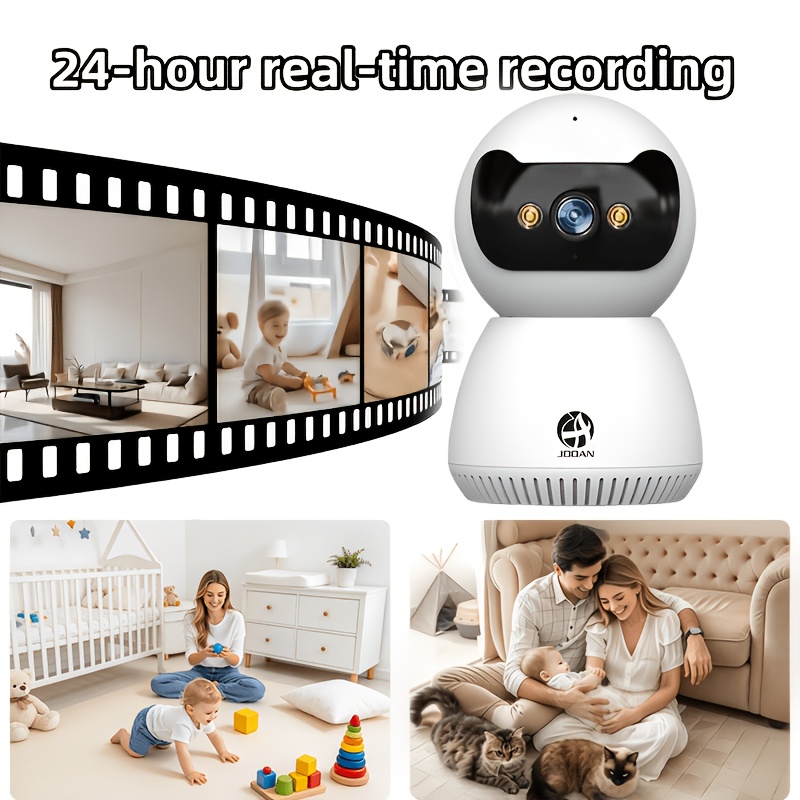 Image of 1080p Full Hd 5g Wifi Monitor, With Tracking And Shooting Function, Night Vision, Communication, Remotely Controllable App, Suitable For Family And Pets, Recommended As A Holiday Gift