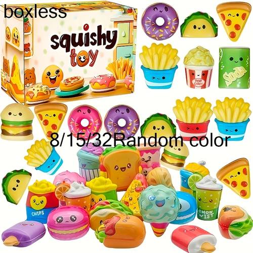 8 15 32pcs rising soft toys cute and cuddly doughnuts birthday gifts small gift bags classroom rewards carnival prizes easter halloween and christmas party giveaways random style colors