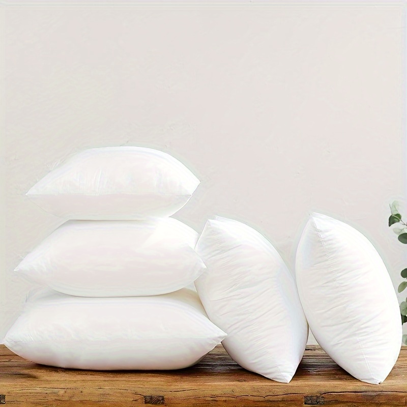 

Allergy-friendly Premium Square Pillow Inserts 2pc/4pc Set - Soft & Fluffy Brushed Cotton, Hypoallergenic Fill, Machine Washable - Perfect For Bedroom & Living Room Decor, 18x18 Inches