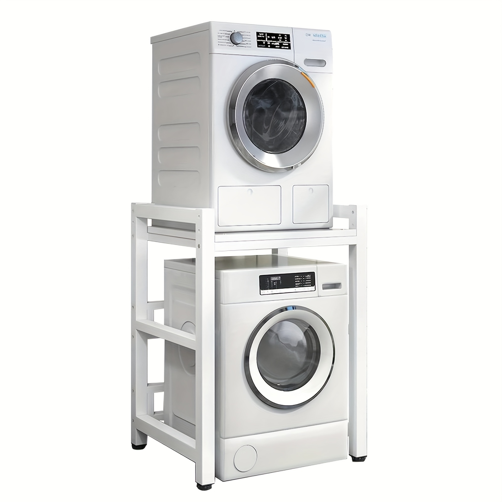 TEMU Shelf Over Washing Machine Drum Washing Machine Shelf Height-adjustable Washing Machine Cabinet For Washing Machine Dryer Load Capacity 350kg