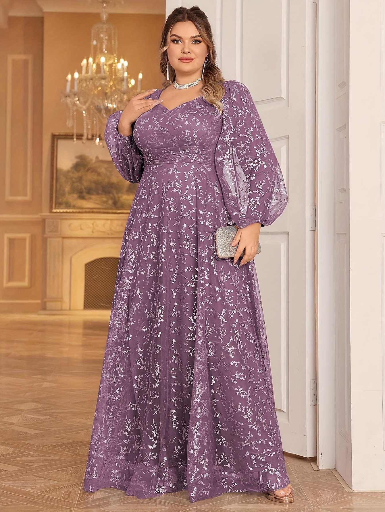 Wedding Dress With Lilac Plus Size Formal Dresses Plus Size Plus