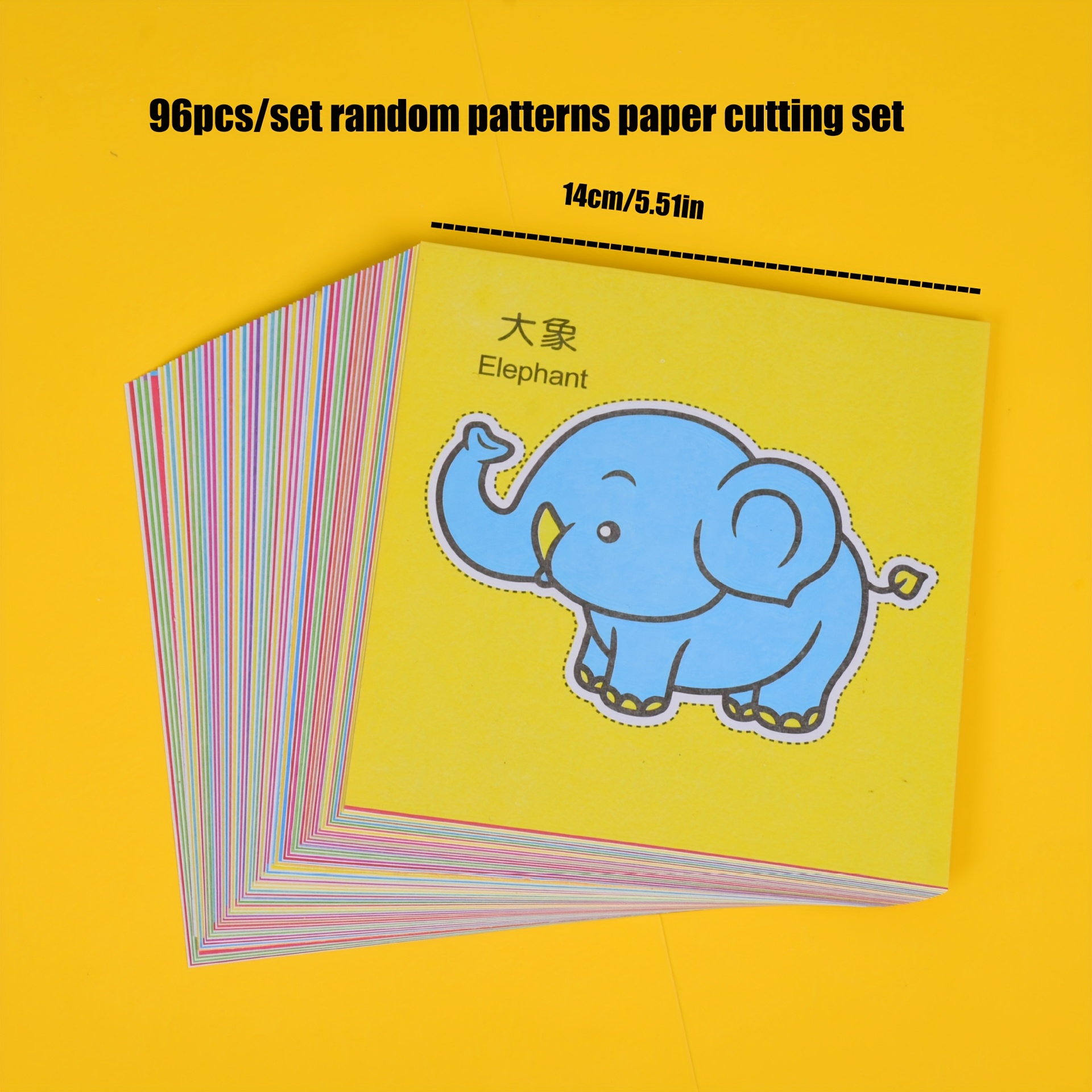 48/96pcs Creative Paper Cutting Kit, Assorted Shapes