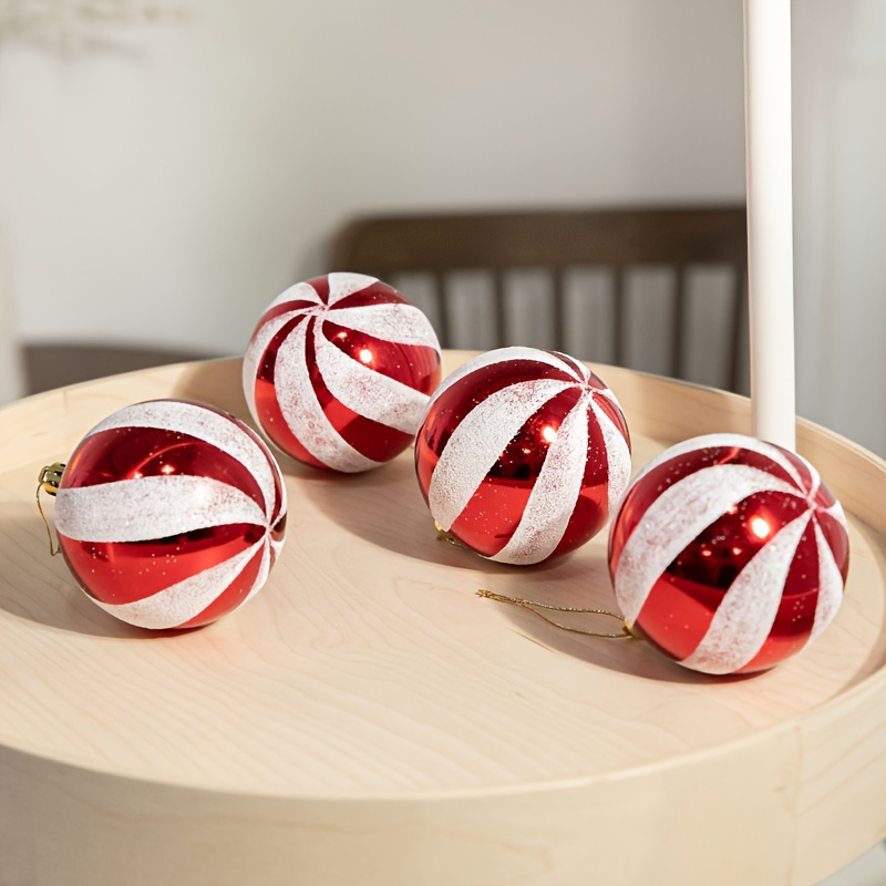 

6pcs - Christmas Ornaments - 2.4" For Diy & Wreath Decorations, Decor