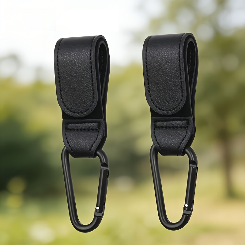 TEMU Ganci per Passeggino Resistenti, Ganci Portatili Antiscivolo in PVC, Parti Universali per Passeggino Senza Installazione, Carico Massimo 20kg,