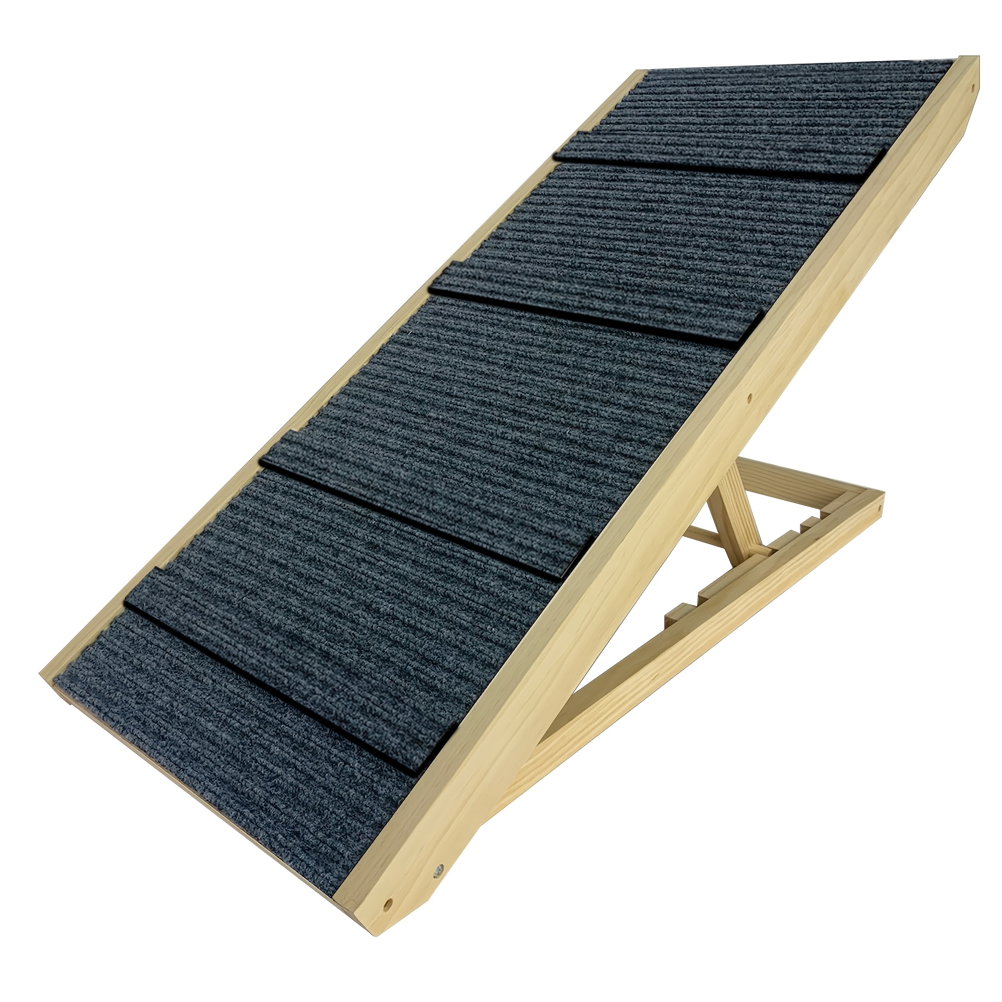 TEMU Foldable Wooden Pet Stairs, Non-slip Ramp & Dog Stairs, Suitable For Small Dogs And Senior S, Dimensions 100 Cm Ã 40 Cm Ã 7 Cm