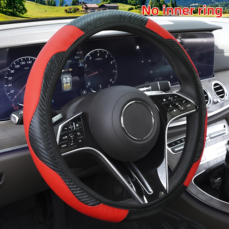 

Upgrade Your Driving Experience With A Non-slip, Thickened, Full Surround Sports Style Car Steering Wheel Cover