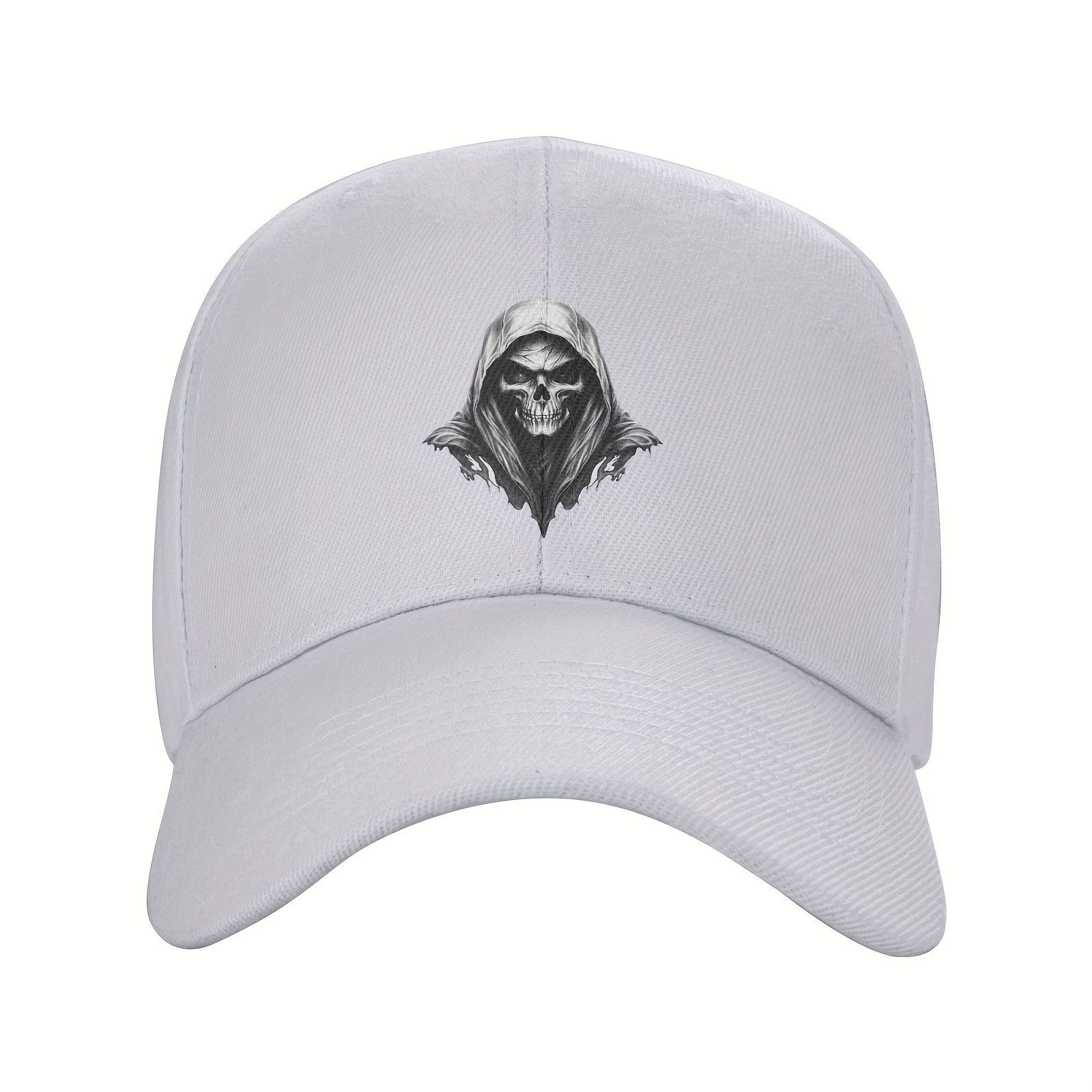 

1pc Reaper Death Skull Cap Hat Baseball Cap Adjustable Lightweight Sunshade Cap